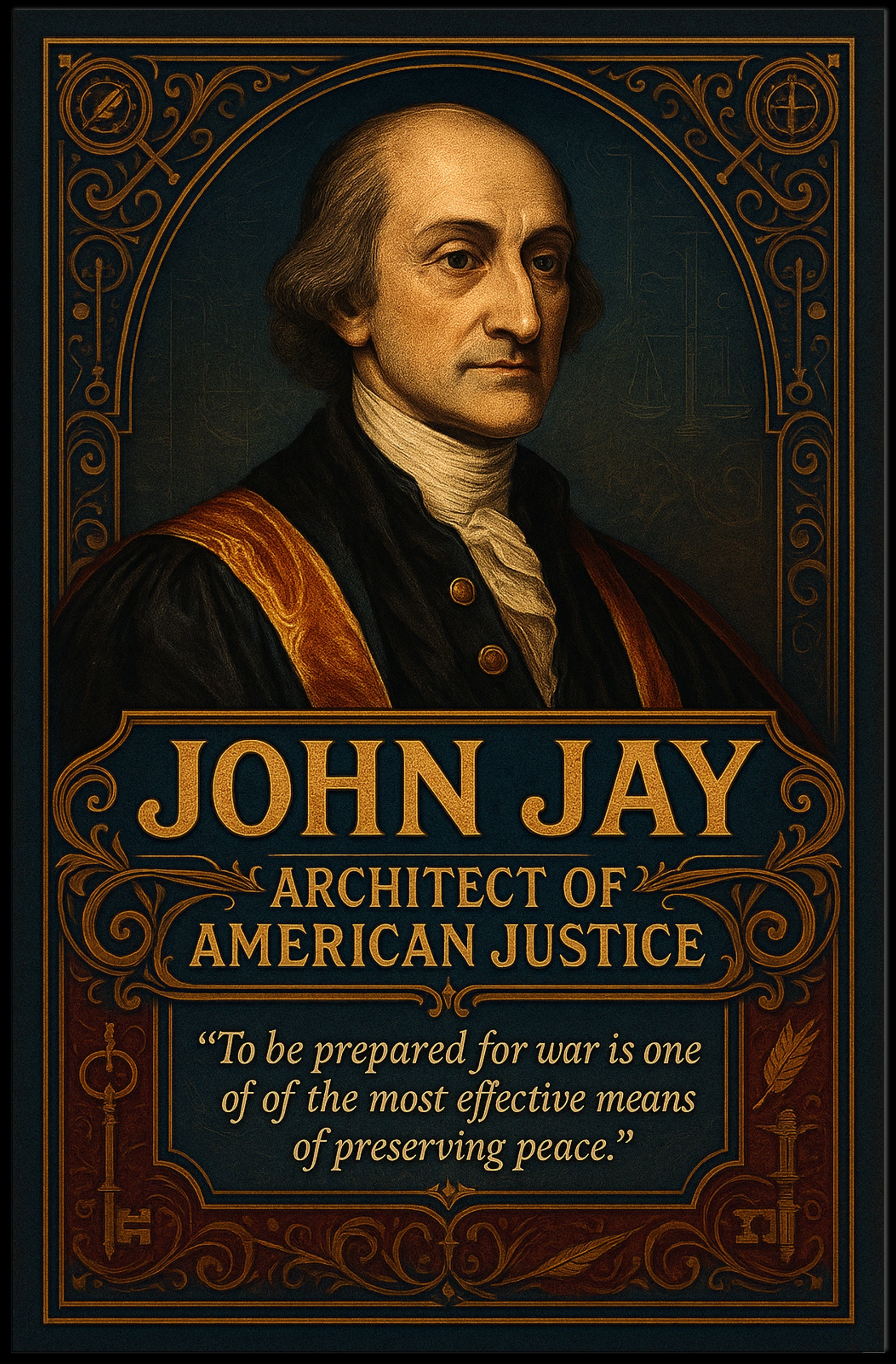 John Jay Architect Of American Justice Poster