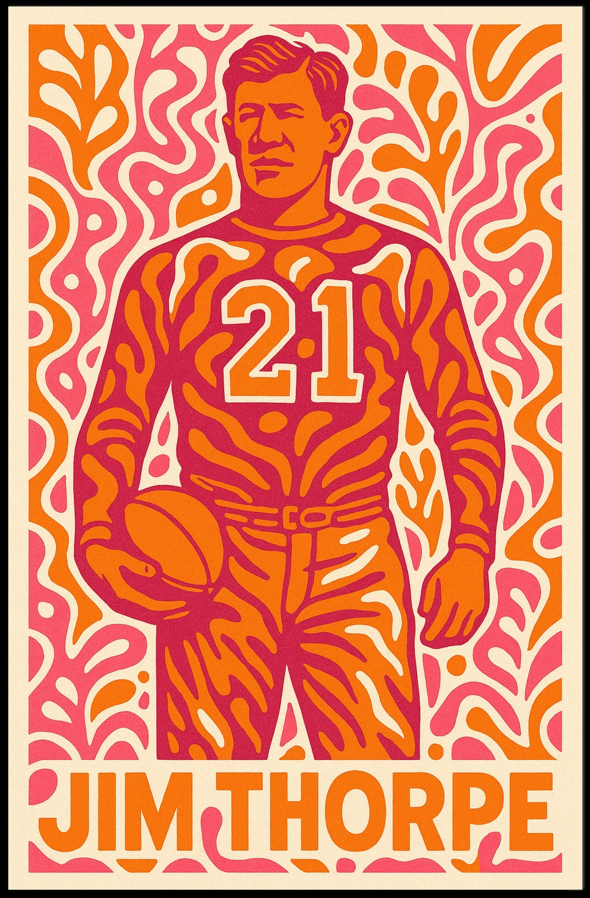 Jim Thorpe Legendary Athlete Poster