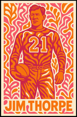 Jim Thorpe Legendary Athlete Poster