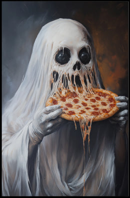Ghostly Figure Surrealism Horror Humor Poster