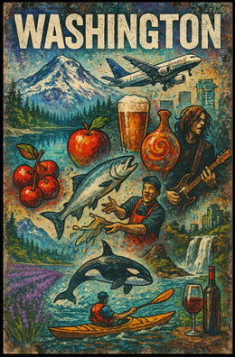 Washington State Highlights Poster