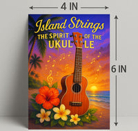 Island Strings - The Spirit of the Ukulele Poster PosterGoat