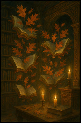 Magical Library Fantasy Vintage Collector Poster