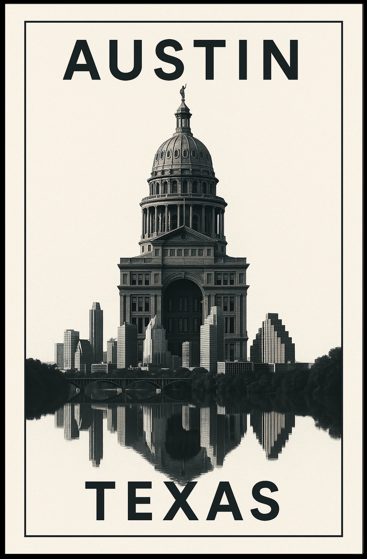 Austin, Texas Skyline Poster