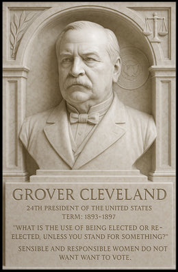 Grover Cleveland 24th President Wall Art Print PosterGoat