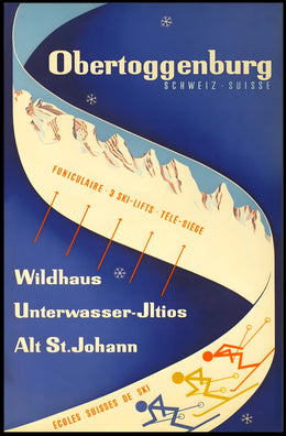 Obertoggenburg Ski Resorts Poster