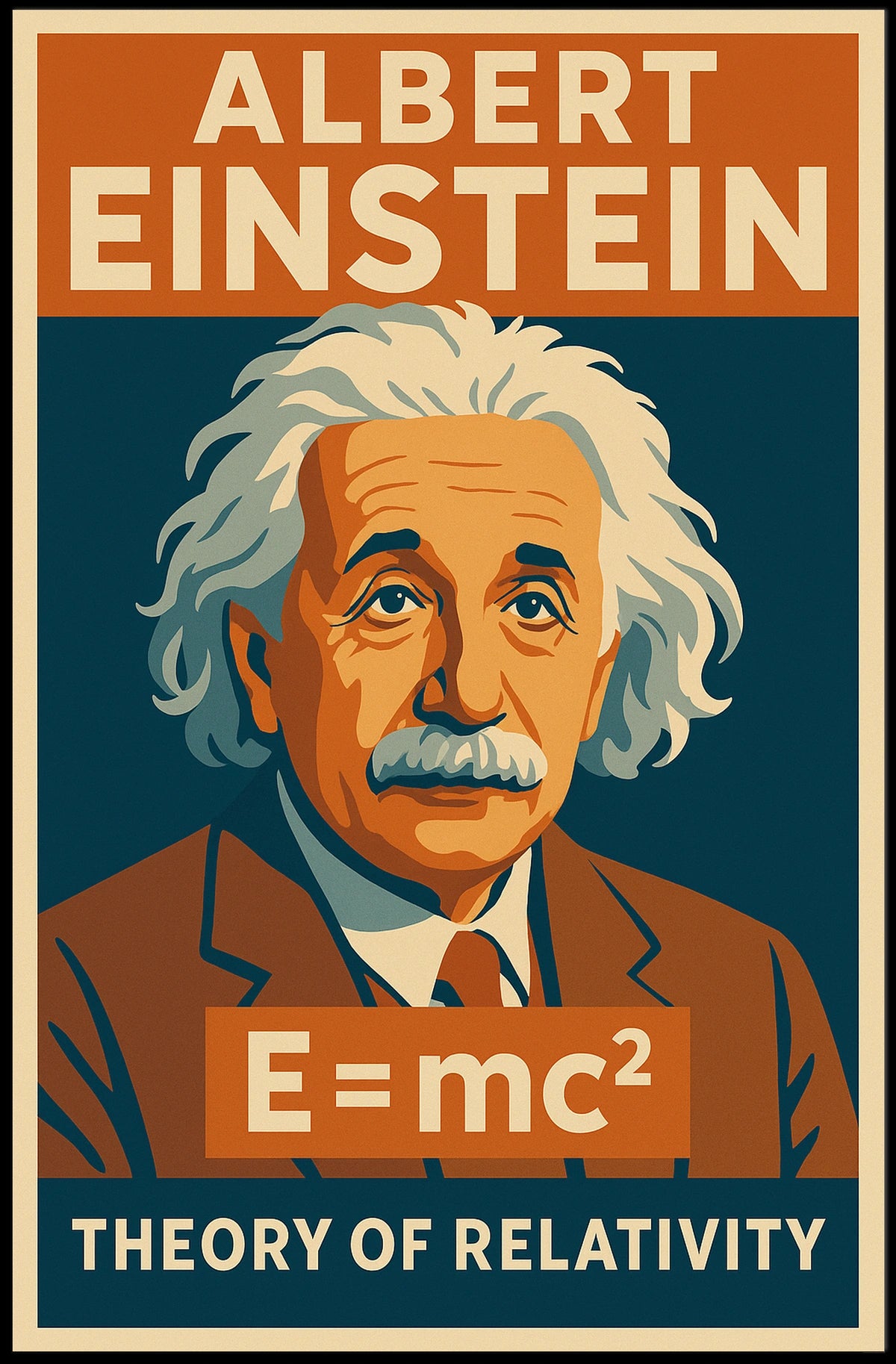 Albert Einstein Theory Of Relativity Poster