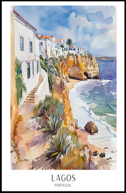 Lagos Portugal Scenic View Travel Poster PosterGoat