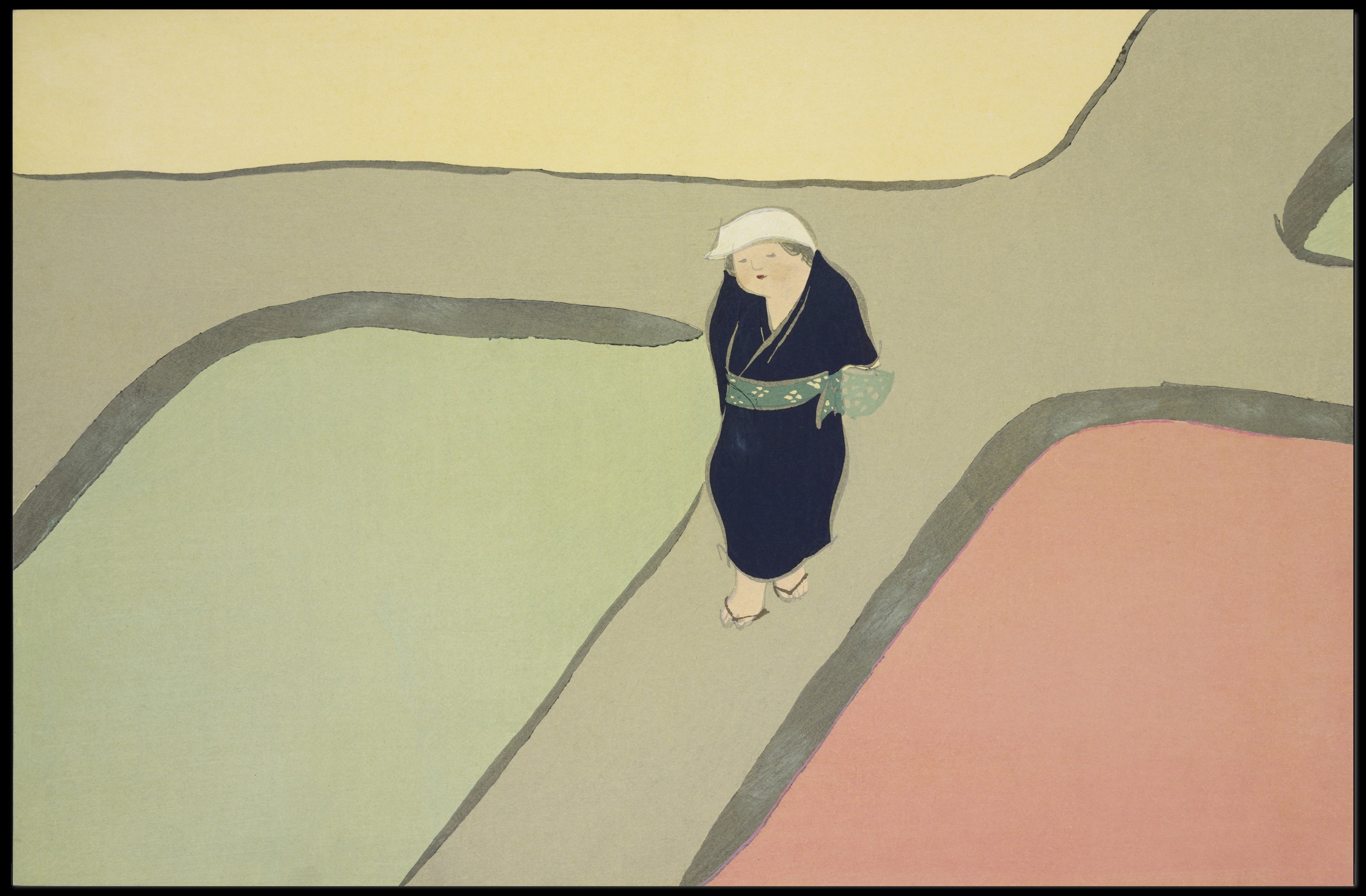 Serene Pathway: Minimalist Cultural or Heritage Poster