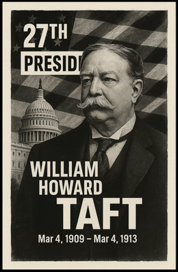 William Howard Taft 27th President of the United States Digital Montaje Poster