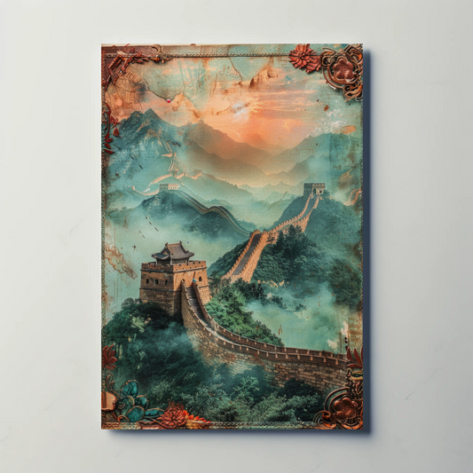 Vintage Travel Poster - Great Wall of China