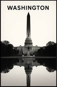 Washington Monument Reflection Poster