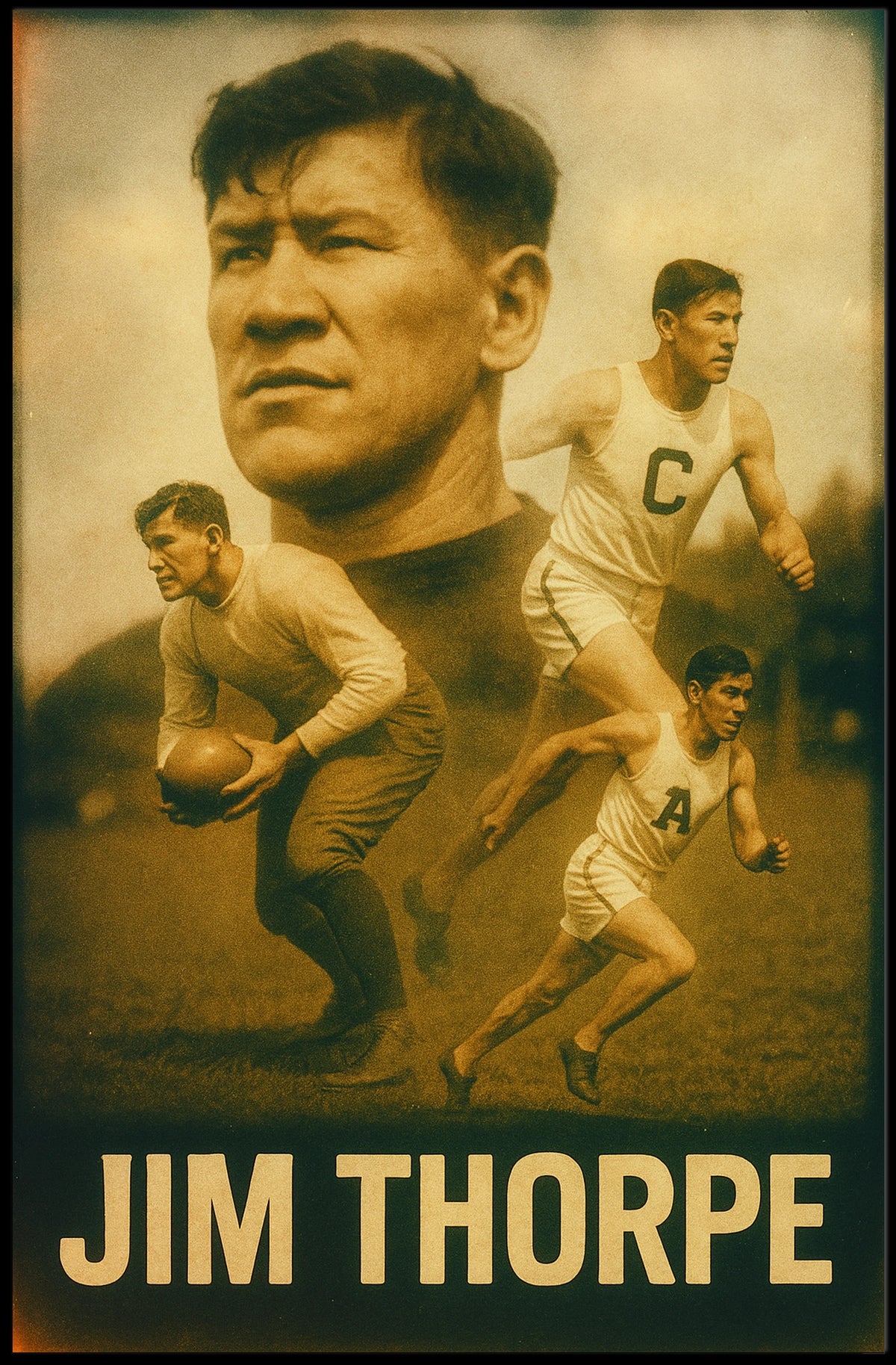Jim Thorpe Legendary Athlete Poster