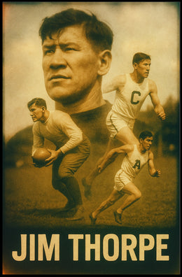 Jim Thorpe Legendary Athlete Poster