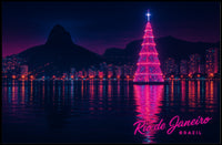 Rio de Janeiro Nightscape Poster