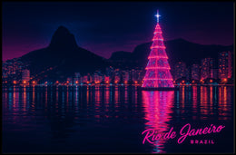 Rio de Janeiro Nightscape Poster