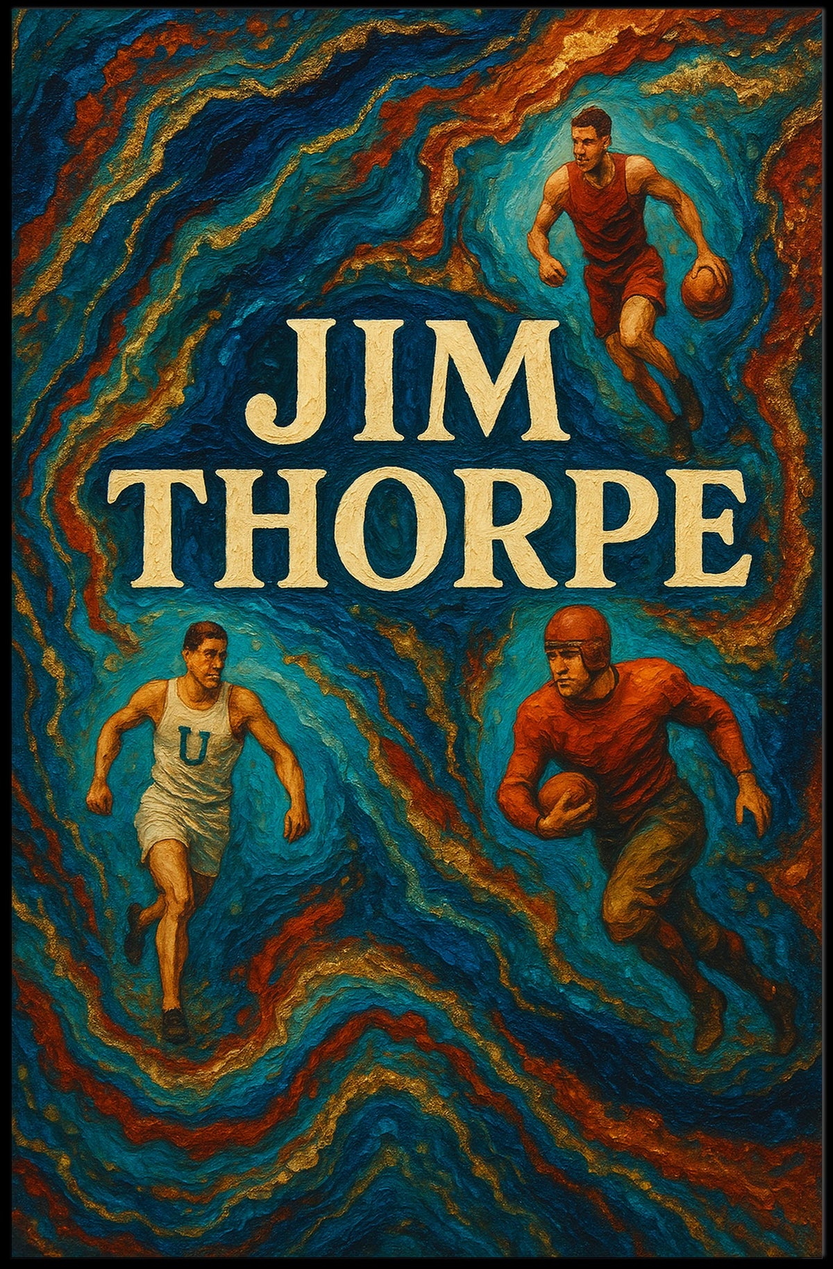 Jim Thorpe Athletic Legend Poster