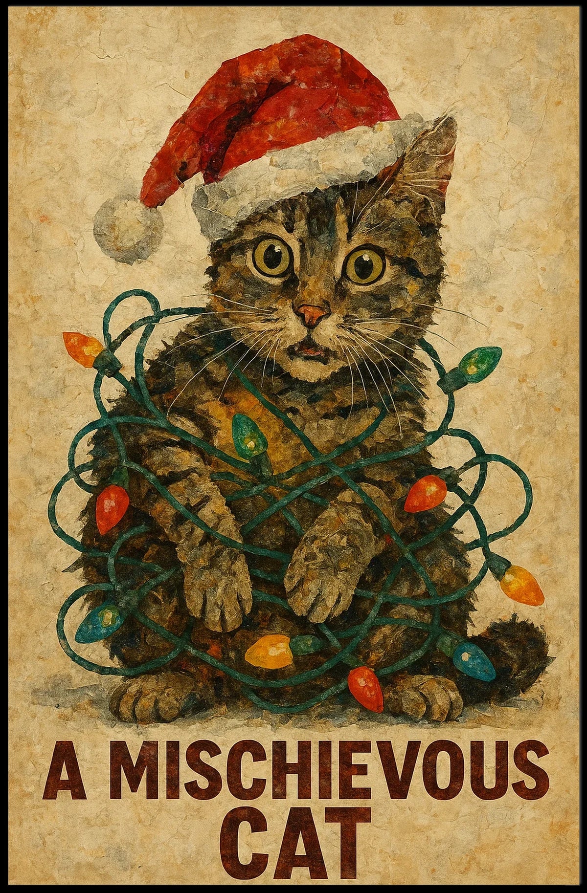 A Mischievous Cat Poster