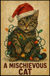 A Mischievous Cat Poster
