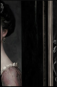 Aristocratic Woman in Vintage Lace Dress Heritage Poster PosterGoat