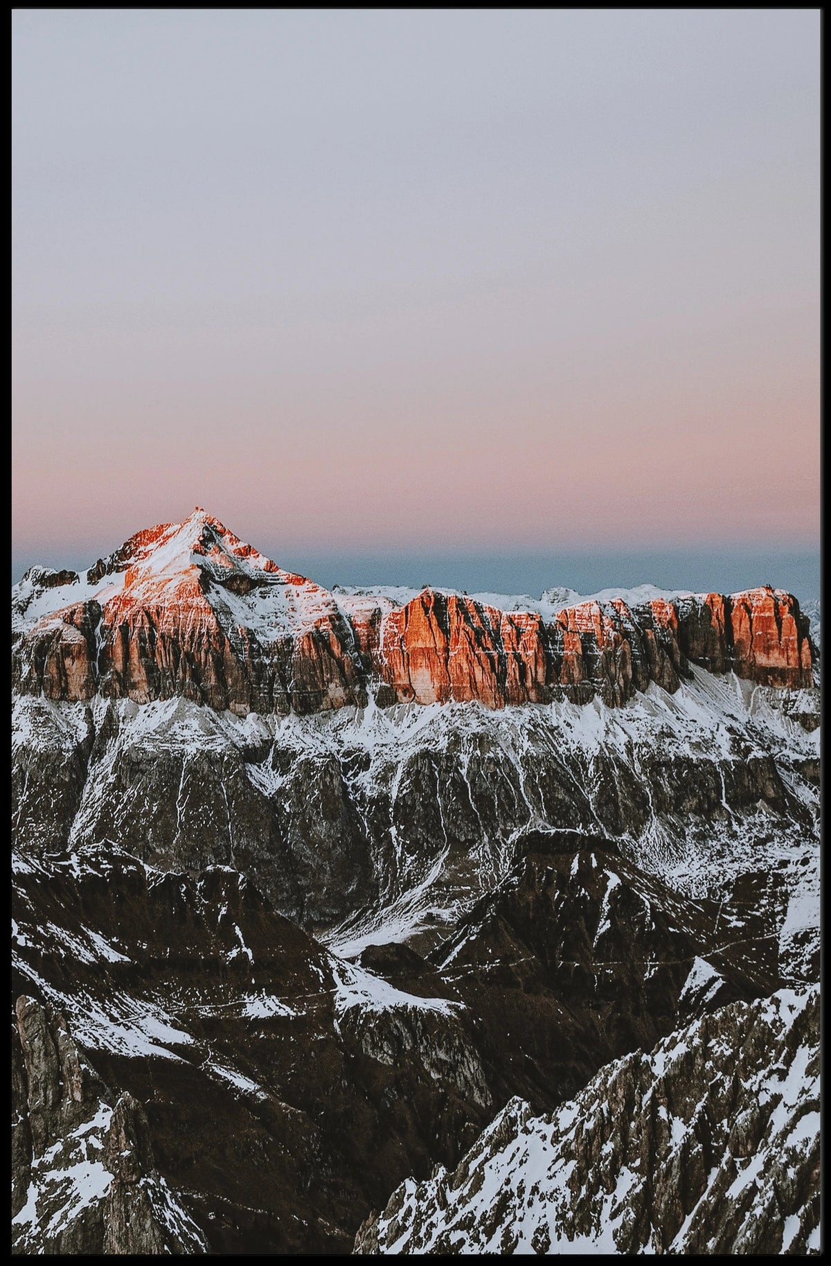 Majestic Sunrise Mountain Range National Park Poster