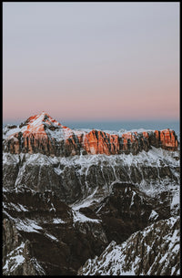 Majestic Sunrise Mountain Range National Park Poster