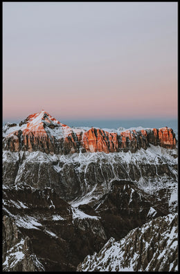 Majestic Sunrise Mountain Range National Park Poster