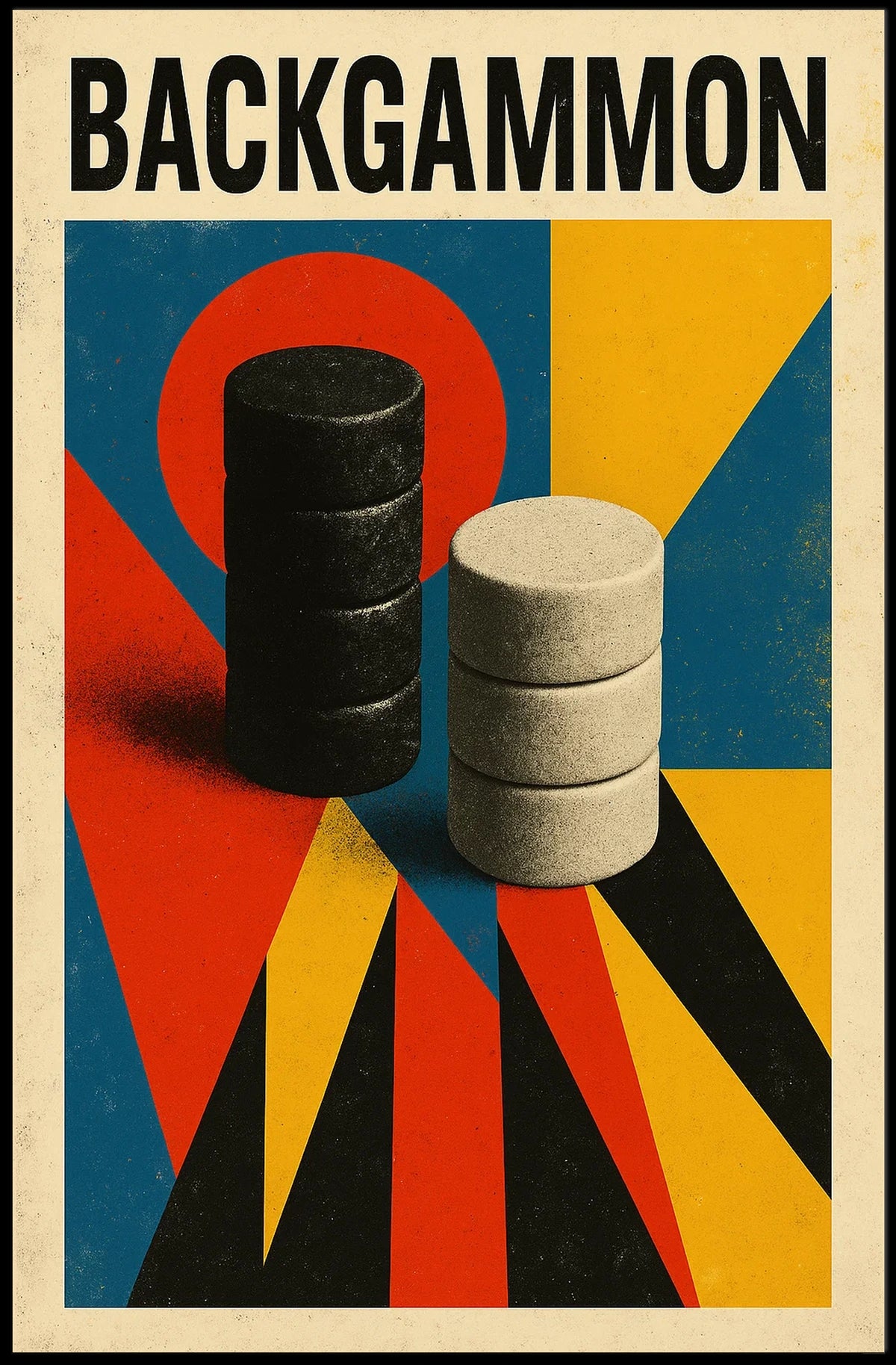 Backgammon Art Poster