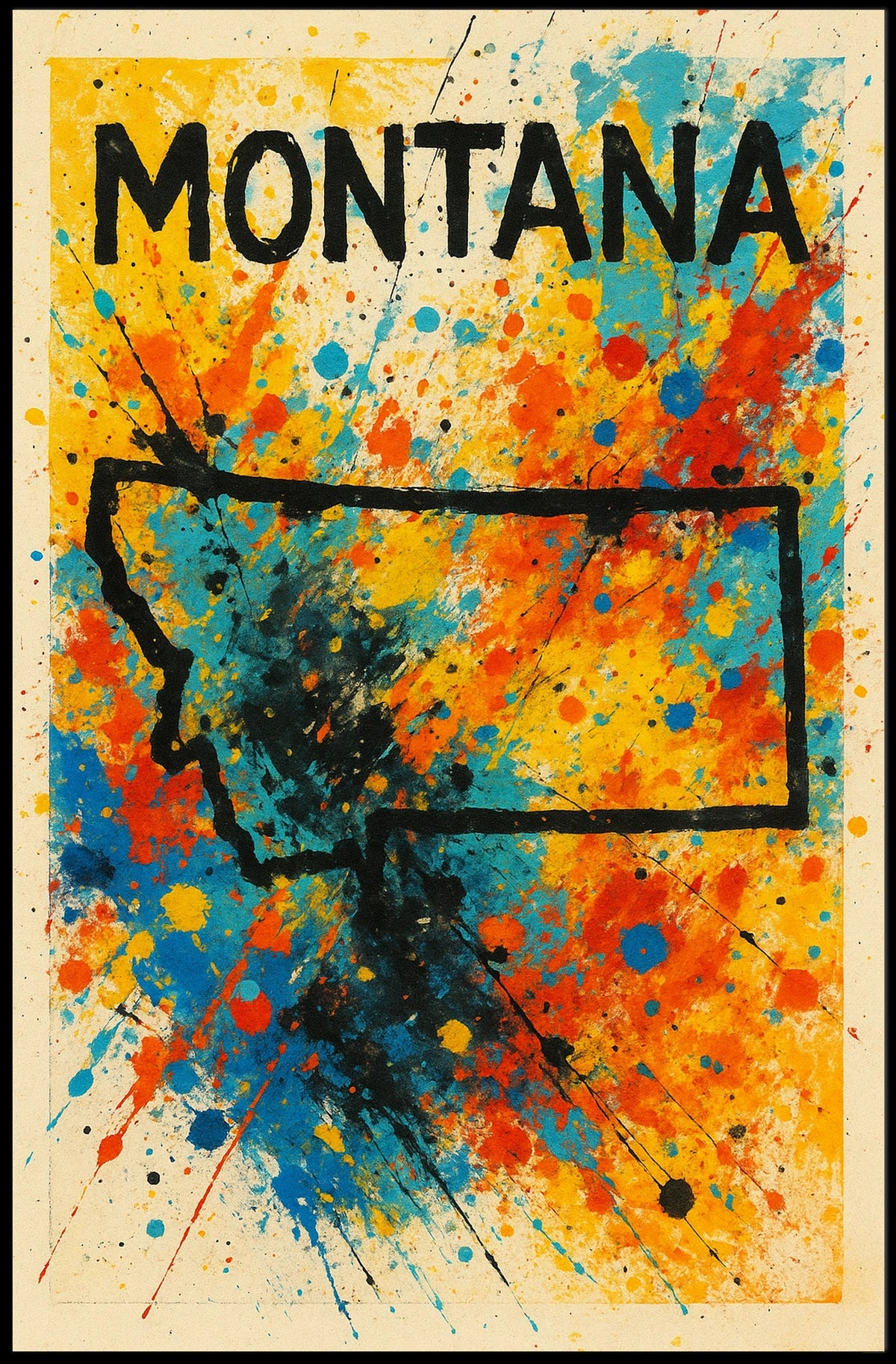 Montana Splash Poster