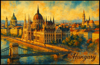 Budapests Architectural Splendor Poster