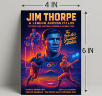 Jim Thorpe A Legend Across Fields Poster PosterGoat