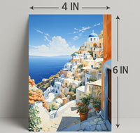 Scenic Santorini Poster