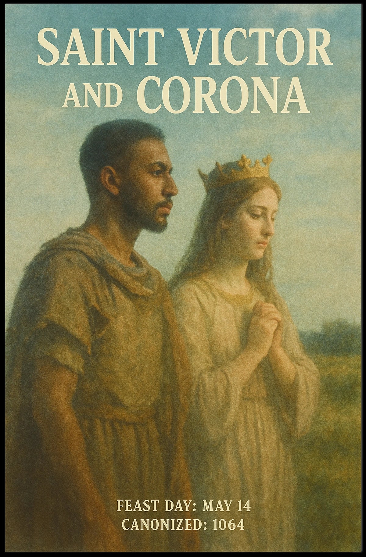 Saint Victor And Corona Poster