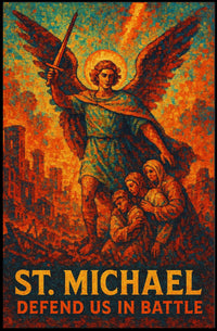 St. Michael Defend Us In Battle Poster