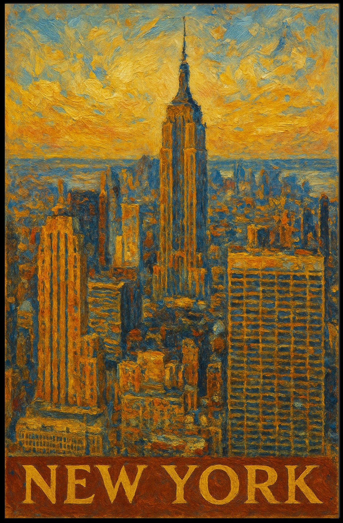 New York Skyline Poster
