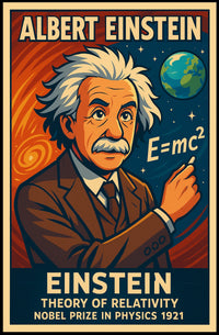 Albert Einstein Theory Of Relativity Poster