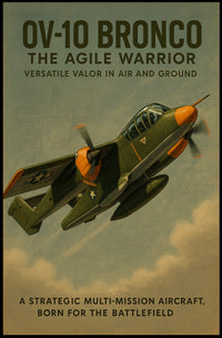 OV-10 Bronco The Agile Warrior Poster