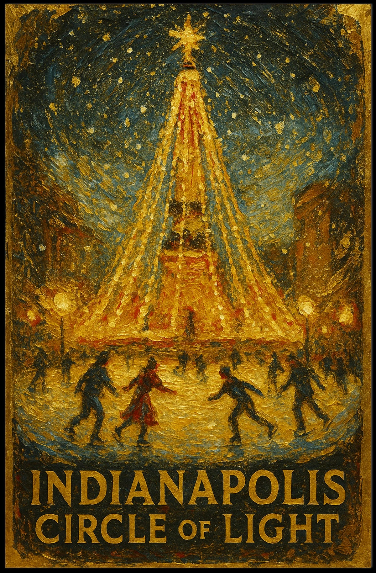 Indianapolis Circle Of Light Poster