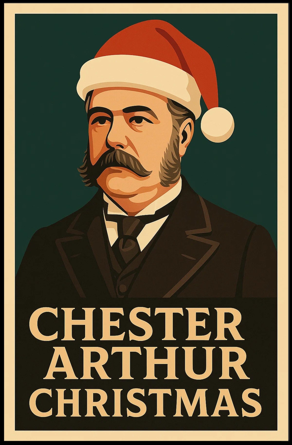 Chester Arthur Christmas Poster
