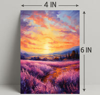 Lavender Sunset Poster