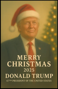 Festive Formal Christmas Design Art Poster