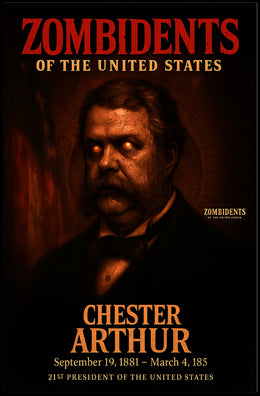Chester Arthur 21st President of the United States Zombidents Poster Series
