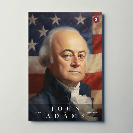 John Adams 2nd President Of The United States Portrait