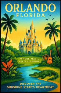 Discover Orlando, Florida Poster PosterGoat