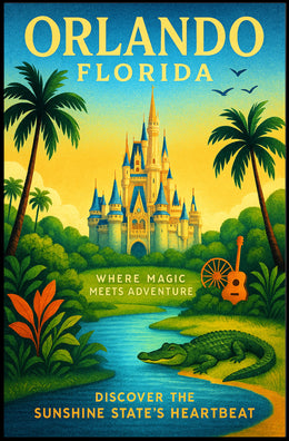 Discover Orlando, Florida Poster PosterGoat