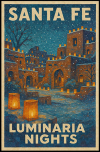 Santa Fe Luminaria Nights Poster