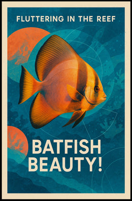Fluttering In The Reef Poster