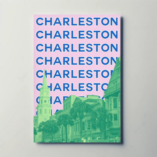 Charleston South Carolina Retro Retro Travel Poster