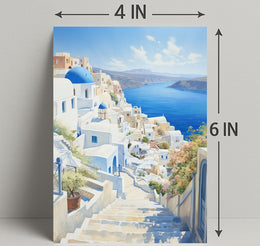 Serene Santorini Poster
