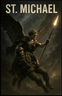 Saint Michael the Archangel Spiritual Art Poster